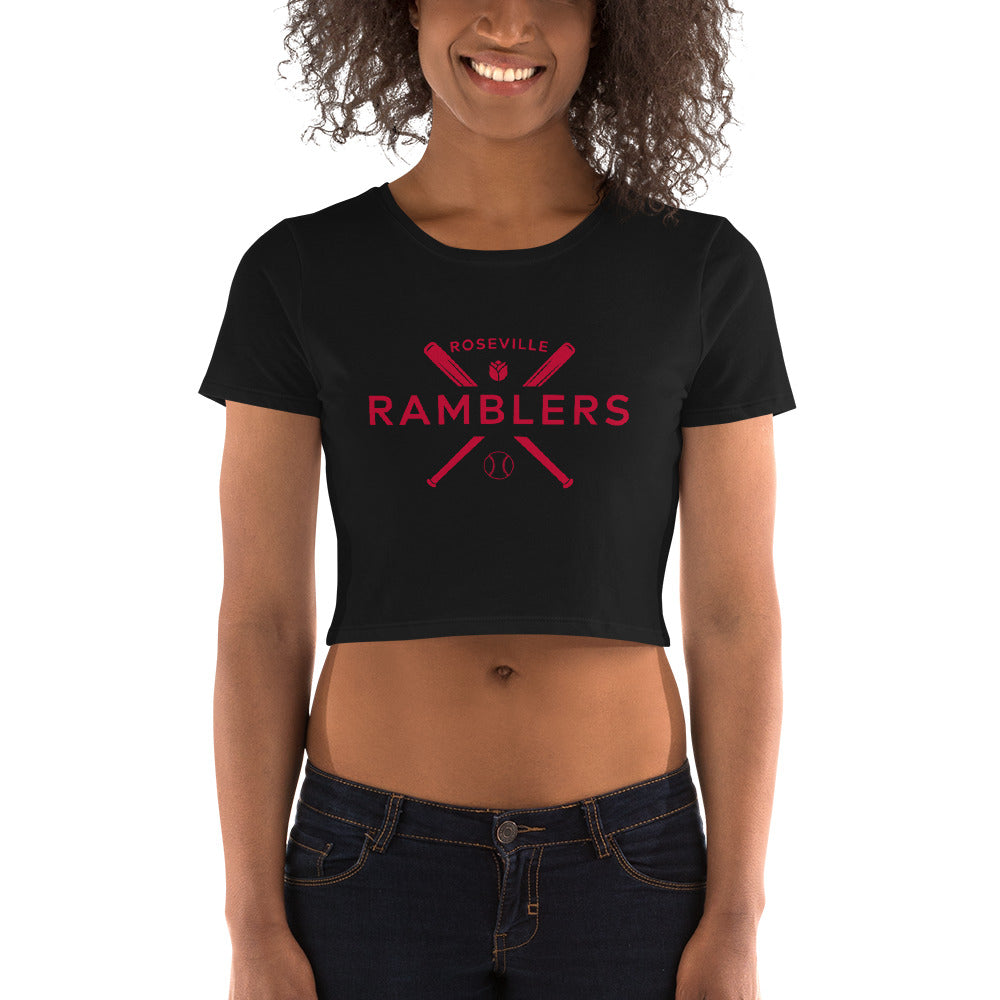 Front only Ramblers Women’s Babydoll Crop Tee